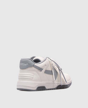 Off-White Білі шкіряні кросівки Оut Оf Оffice OMIA189S25LEA001