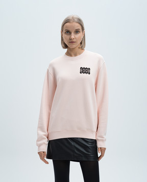 Off-White Розовый свитшот Reg Crewneck OWBA055F24FLE003