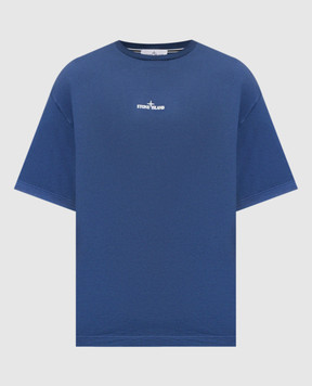 Stone Island Синяя футболка с логотипом K1S1521002RCS0153