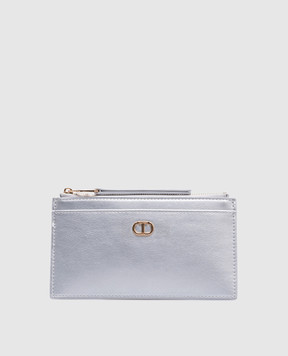 Twinset серебристый кошелек с логотипом 251TH7040