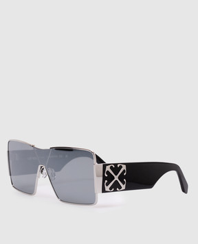 Off-White Серебряные очки Аspen с зеркальным эффектом OERI14GS25MET001