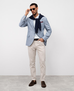 Brunello Cucinelli Сірі джинси з емблемою логотипа M277PD3210