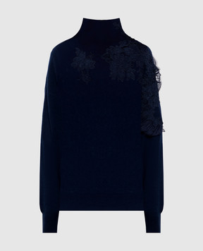 Ermanno Scervino Синій светр з кашеміру D475M721APPYU