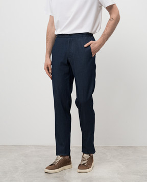 Kiton Синие брюки UPN01H09227