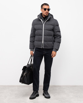 Brunello Cucinelli Чорні джинси з патчем логотипа M235PD3210