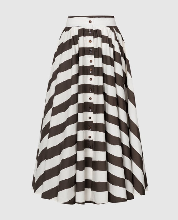 White striped skirt