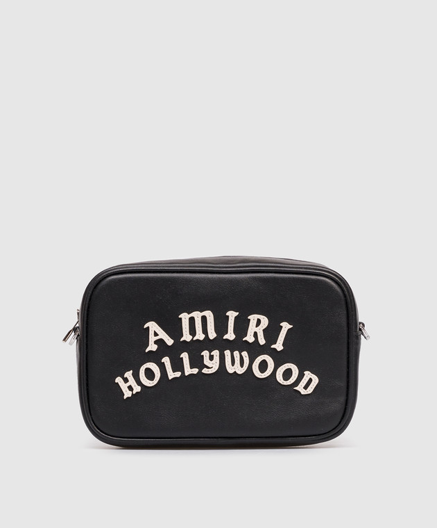 AMIRI - Черная кожаная сумка с логотипом AMBGCM1028 купить в Symbol