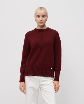 Herno Бордовый свитер из шерсти MG000201D70220