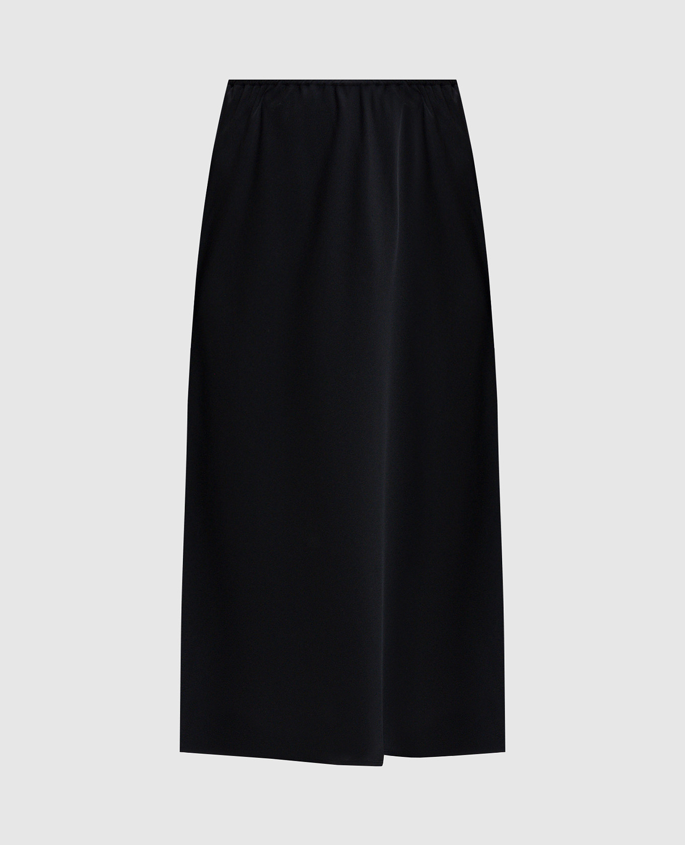 

Черная юбка Skirt с шелком, Черный, Юбки-а-силуэта