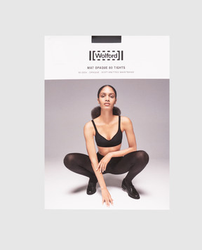 Wolford Чорні колготи Mat opaque 80 Den 18420