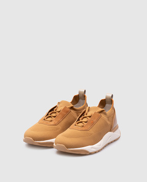 Santoni Коричневі кросівки з логотипом MBIO21601BICCHOD
