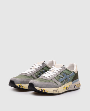 Premiata Зеленые комбинированные кроссовки MICK MICK