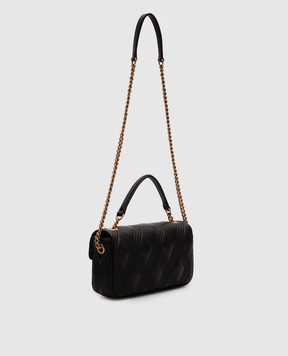 Valentino Чорна шкіряна сумка крос-боді Quiltie 67 7W2B0R96XCA