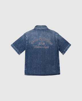 Dolce&Gabbana Детская синяя джинсовая рубашка с логотипом L44S32LDC9446