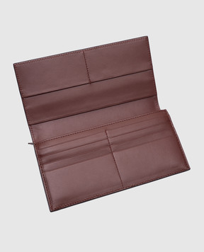 Bottega Veneta Черный кожаный кошелек с плетением 814673VCPQ6