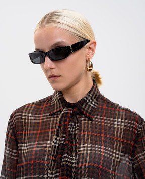 Saint Laurent Чорні сонцезахисні окуляри з логотипом 843066Y9956