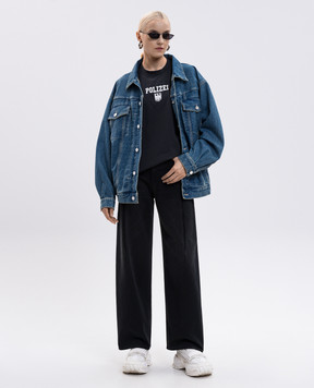 Vetements Чорні джинси Cut Reconstructed з патчем логотипа UH76DP460B2
