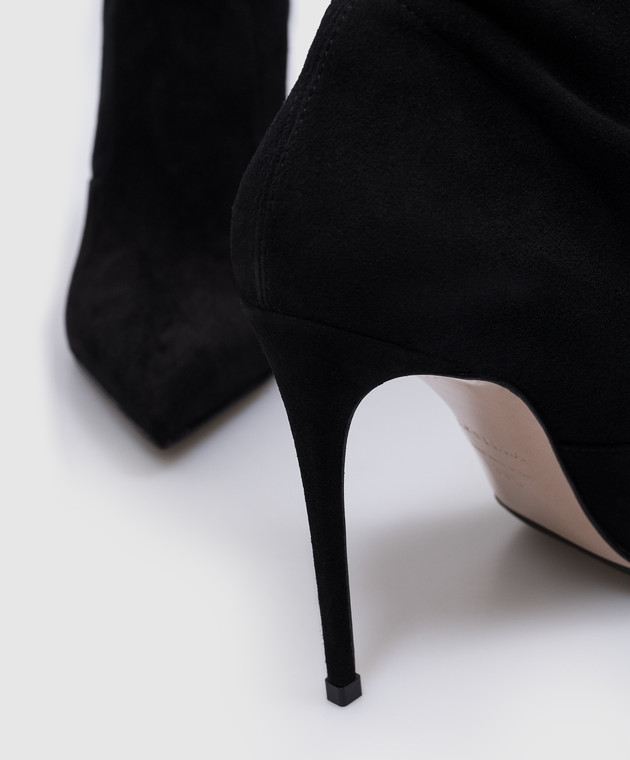 Le Silla Черные замшевые ботфорты EVA 2155M090R1PPVST изображение 4