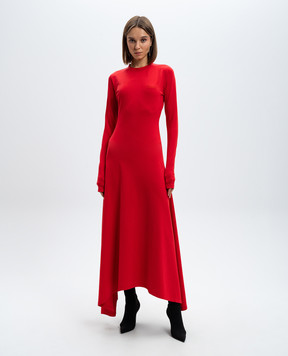 Vetements Красное платье с вышивкой логотипа WA65DR200R
