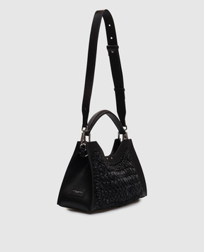 Gianni Chiarini Черная комбинированная сумка Aurora BS11415COMMCRHML