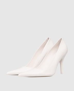 Vetements Белые кожаные туфли WH76HE500W