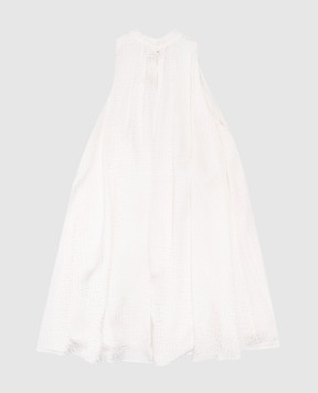 Balmain Дитяча біла сукня у візерунок PB Labyrinth BW1D62S0192