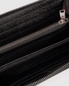 Dolce&Gabbana Чорний шкіряний гаманець з логотипом BP1672AG219