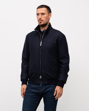 Stefano Ricci Синяя куртка из шерсти и кашемира MZJ5300014MA0020