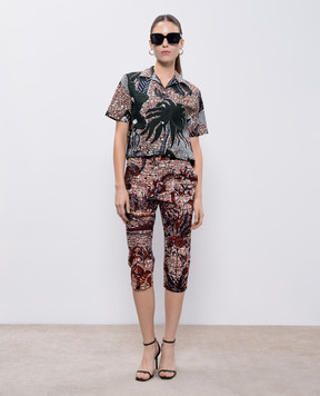 Christian Dior Бриджі в принт Toile de Jouy Tropicalia 011P11A3868