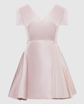 Christian Dior Рожева сукня із шовку з плісуванням 6C21620A1612