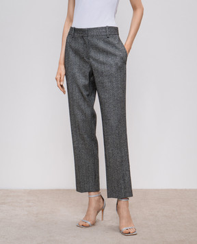 Ermanno Scervino Штани з вовною у візерунок D456P300QAV
