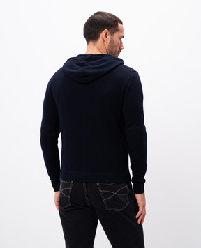 Allude Синяя спортивная куртка из шерсти и кашемира 2353701014AL