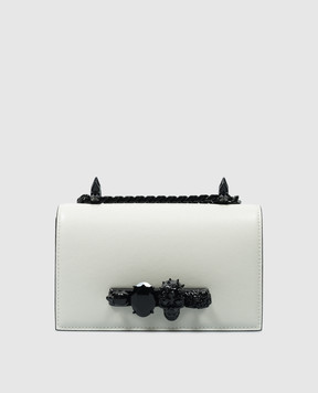 Alexander McQueen Белая кожаная сумка кросс-боди 6531341BLGZ