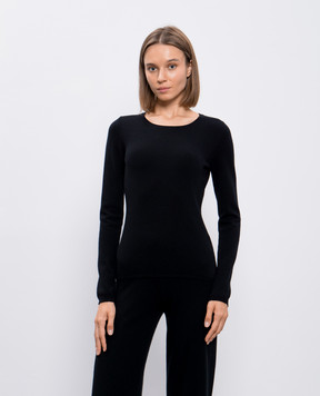 Allude Черный джемпер из кашемира 24511101