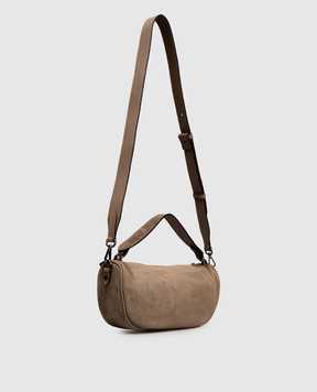 Gianni Chiarini Коричнева замшева сумка-багет Cindy BS11700CMPL