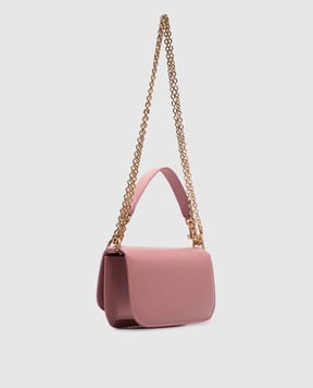 Dolce&Gabbana Рожева шкіряна сумка крос-боді BB7603AQ845