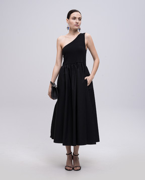 Twinset Чорна сукня міді на плече 251TT3090