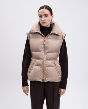 Tom Ford Бежевый пуховой стеганый жилет CS1286FAX1554