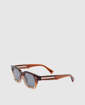 Brunello Cucinelli Коричневые солнцезащитные очки Jared MOCSTEMS15