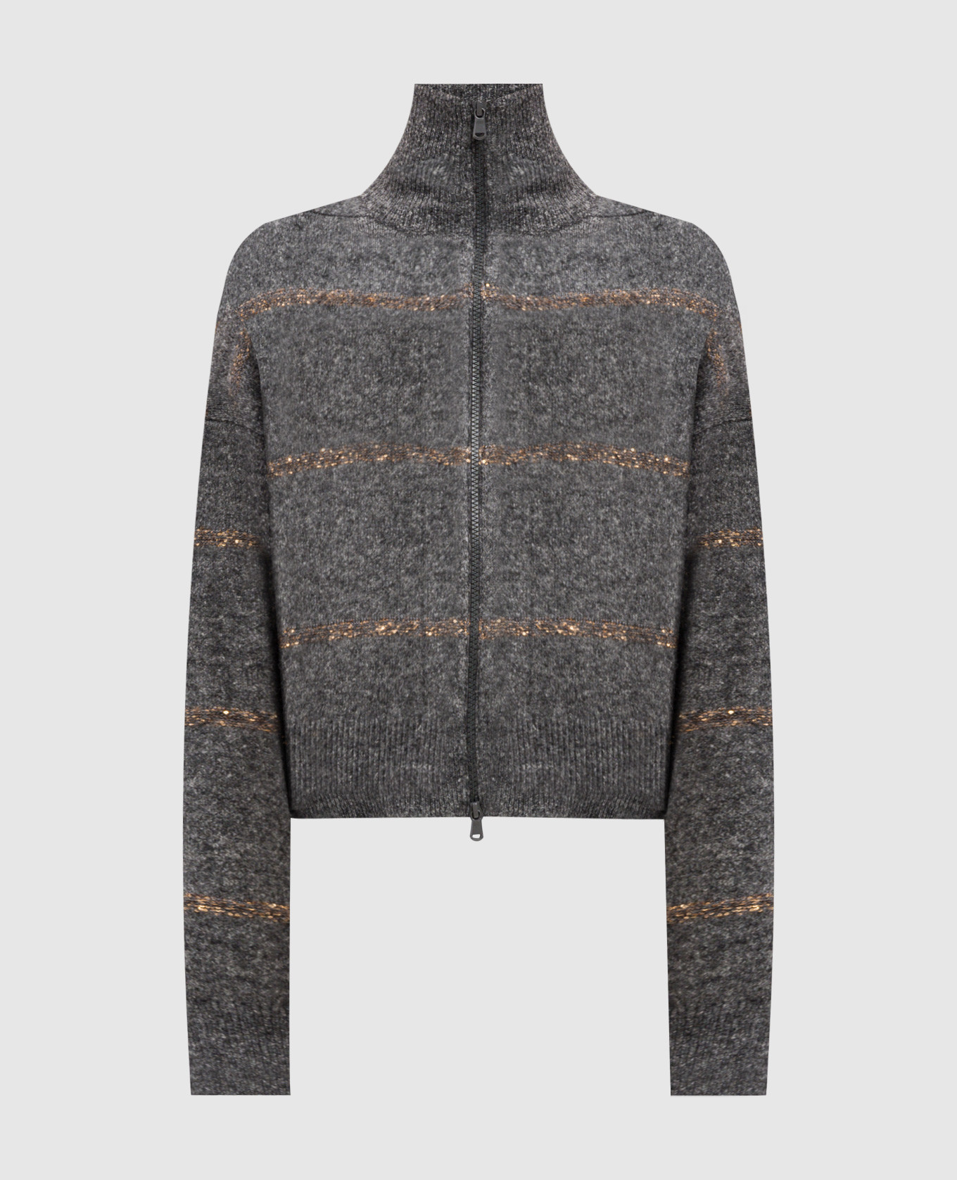 

Серый кардиган с шерстью с пайетками, Кардиганы