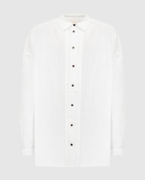 Jan Jan Van Essche Біла сорочка з коноплі SHIRT100