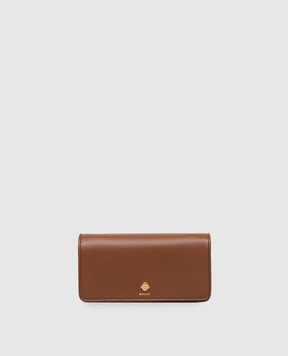 Bally Коричнева шкіряна сумка-гаманець з логотипом WLT00SVT769