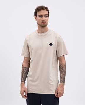 Moncler Бежевая футболка K20918C0000889AYW