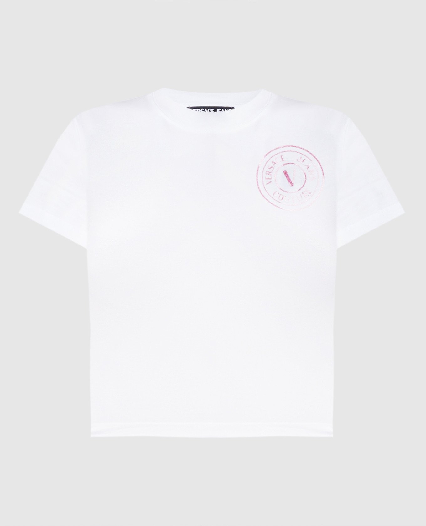 Biała koszulka z nadrukiem z logo