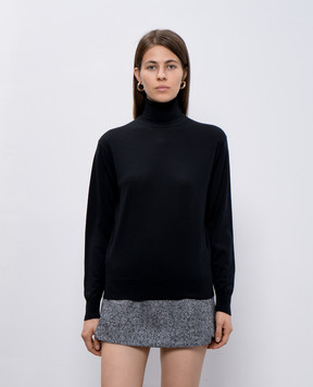 John Smedley Черный гольф Letty из шерсти LETTY