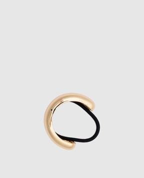 LELET NY Резинка для волос DOUBLE ARCH PONY с золотым покрытием 14 карат LELFW2031G