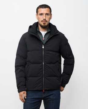 Kiton Синий пуховик UW2224V0440H
