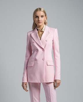 Max Mara Sportmax Розовый двубортный жакет Frizzo FRIZZO
