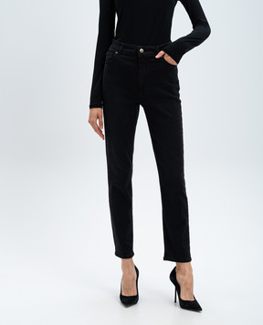 Twinset Чорні джинси з патчем логотипа 242TT2500