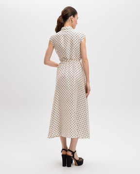 Christian Dior Бежева сукня-сорочка із шовку 141R58A7642
